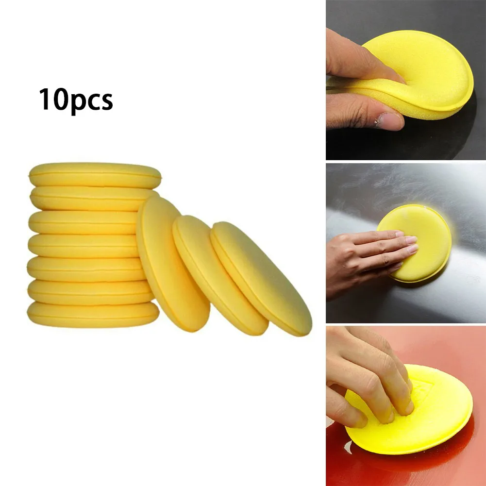 Губки для полировки автомобиля достигают отделку выставочного зала с помощью этих губок для вощения автомобиля. Высококачественные пенопластовые подушечки (в упаковке из 10 желтых) 
Губки для полировки автомобиля достигают отделку выставочного зала с помощью этих губок для вощения автомобиля. Высококачественные пенопластовые подушечки (в упаковке из 10 желтых)