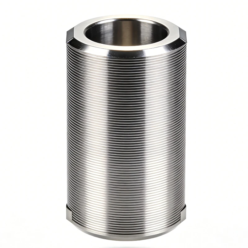 CNC Precision Machining Custom Parts CNC Machined Stainless Steel Threaded Cylinder Bushing
CNC Precision Machining Custom Parts CNC Machined Stainless Steel Threaded Cylinder Bushing