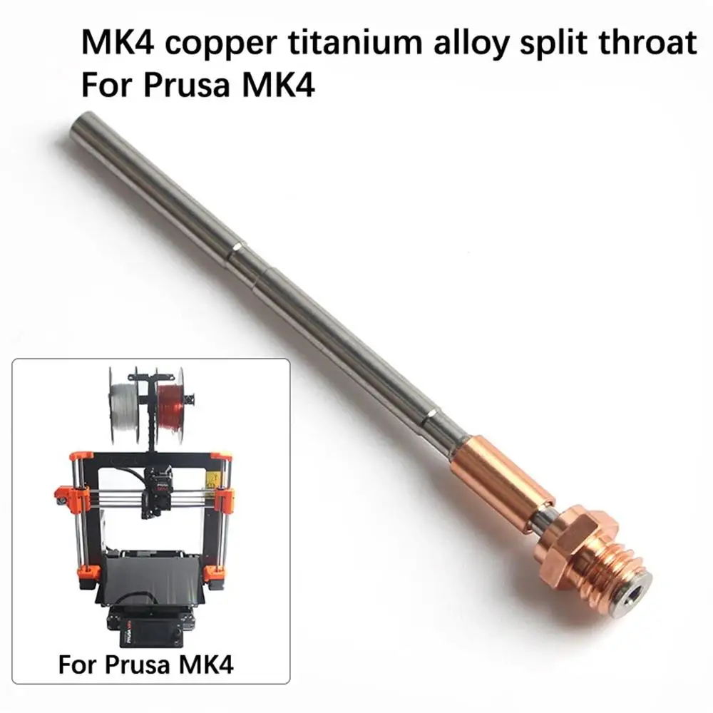Titanium Alloy Heatbreak Thread Throat Adaptor For Prusa MK4 / XL Nextruder Heaterblock ZS V6 Nozzle Standard / Plus 0.4MM
Titanium Alloy Heatbreak Thread Throat Adaptor For Prusa MK4 / XL Nextruder Heaterblock ZS V6 Nozzle Standard / Plus 0.4MM