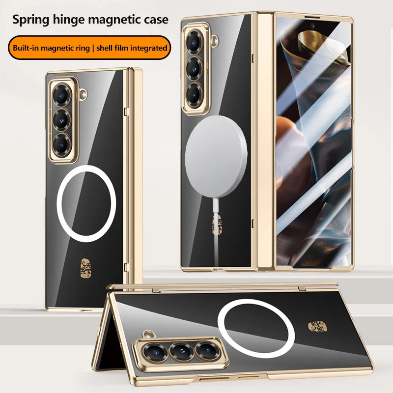 Transprent Electroplate Magnetic Hinge Case For Samsung Galaxy Z Fold Special Edition SE W25 Fold6 Slim 5G Protective Cover
Transprent Electroplate Magnetic Hinge Case For Samsung Galaxy Z Fold Special Edition SE W25 Fold6 Slim 5G Protective Cover