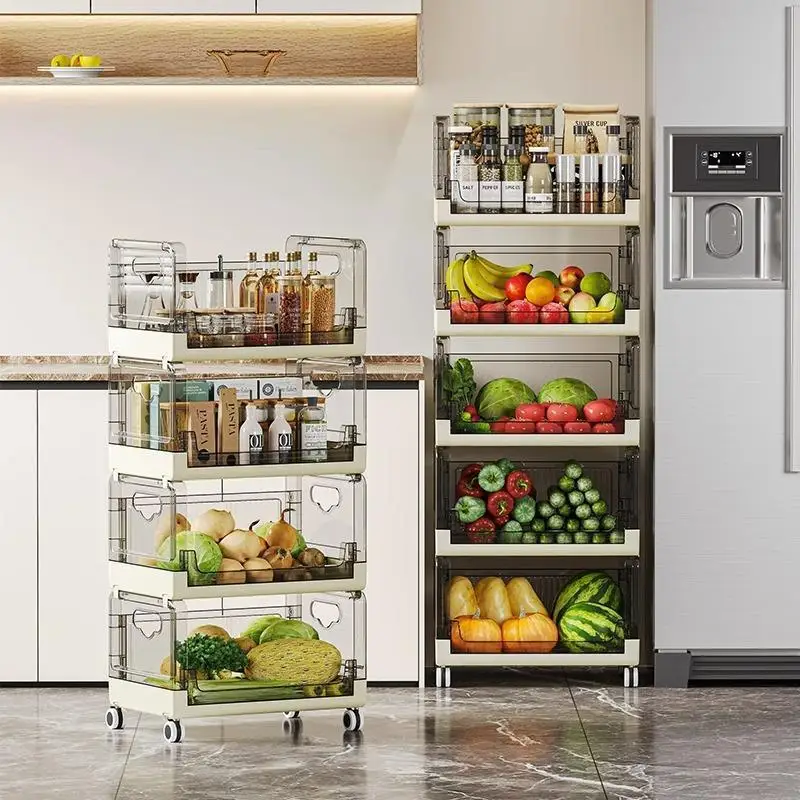 Multi-Layer Kitchen Storage Rack Fruit and Vegetable Organizer Overlay Design Mobile Kitchen Cart Convenient Folding Hot Sale
Multi-Layer Kitchen Storage Rack Fruit and Vegetable Organizer Overlay Design Mobile Kitchen Cart Convenient Folding Hot Sale
