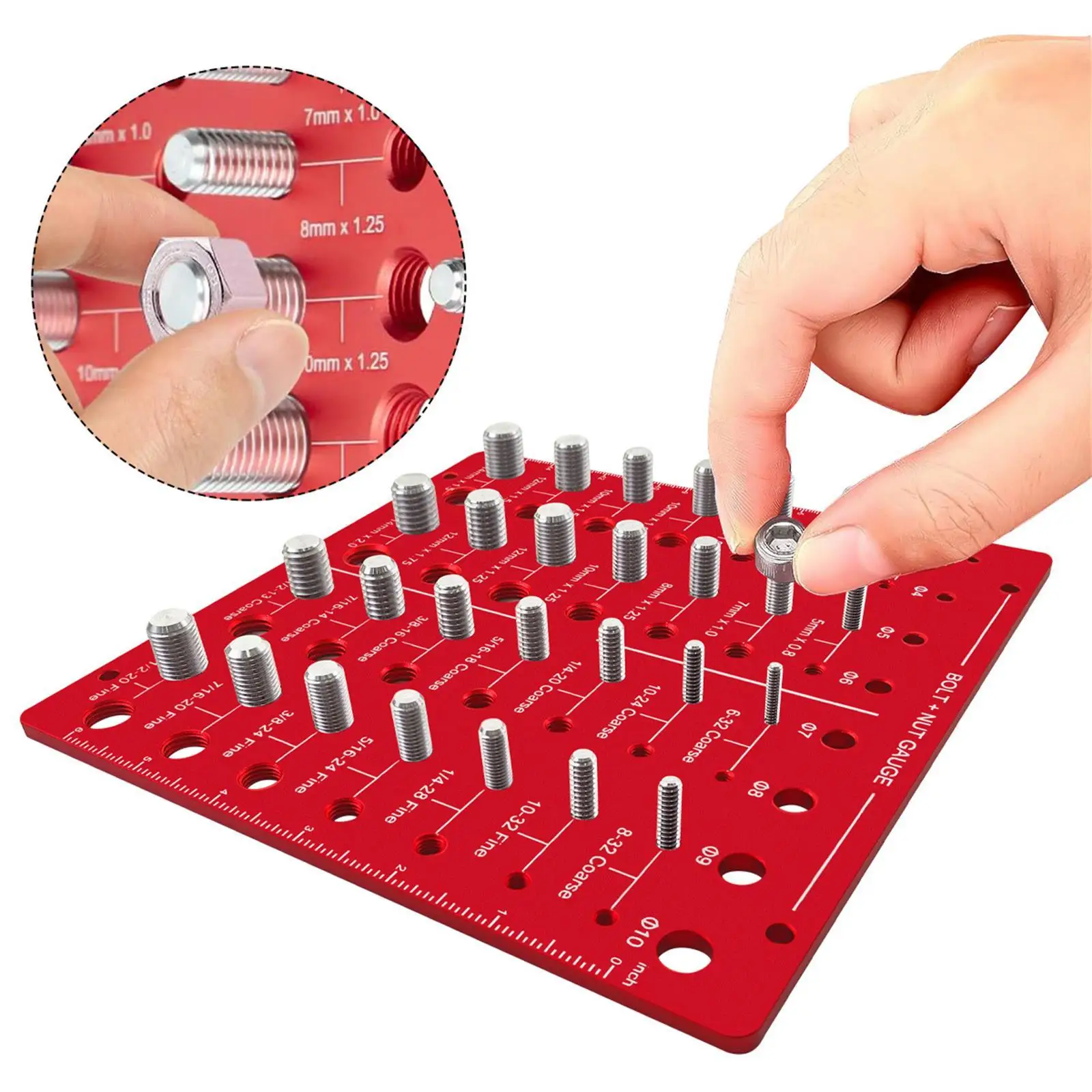 Universal Fastener Thread Measurement Tool - Complete Set of 28 Gauges
Universal Fastener Thread Measurement Tool - Complete Set of 28 Gauges