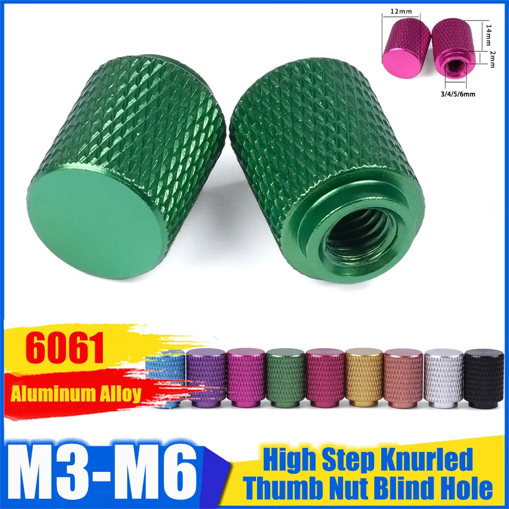 1/2/5/10Pcs Aluminum High Step Extended Handle Thumb Nut M3 M4 M5 M6 Colorful Single Through Blind Hole Screw Cap
1/2/5/10Pcs Aluminum High Step Extended Handle Thumb Nut M3 M4 M5 M6 Colorful Single Through Blind Hole Screw Cap