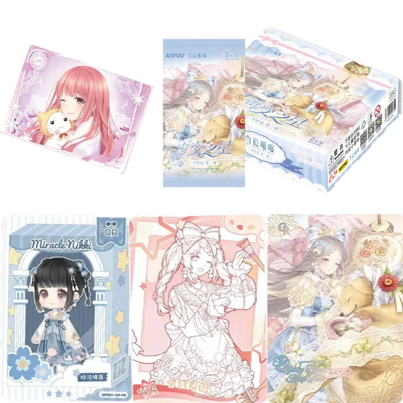 KAYOU Genuine Miracle Nikki Cards Versatile Star Thousand Painting Pack Dress UP Series Cute Girl Anime Collection Cards Toys
KAYOU Genuine Miracle Nikki Cards Versatile Star Thousand Painting Pack Dress UP Series Cute Girl Anime Collection Cards Toys