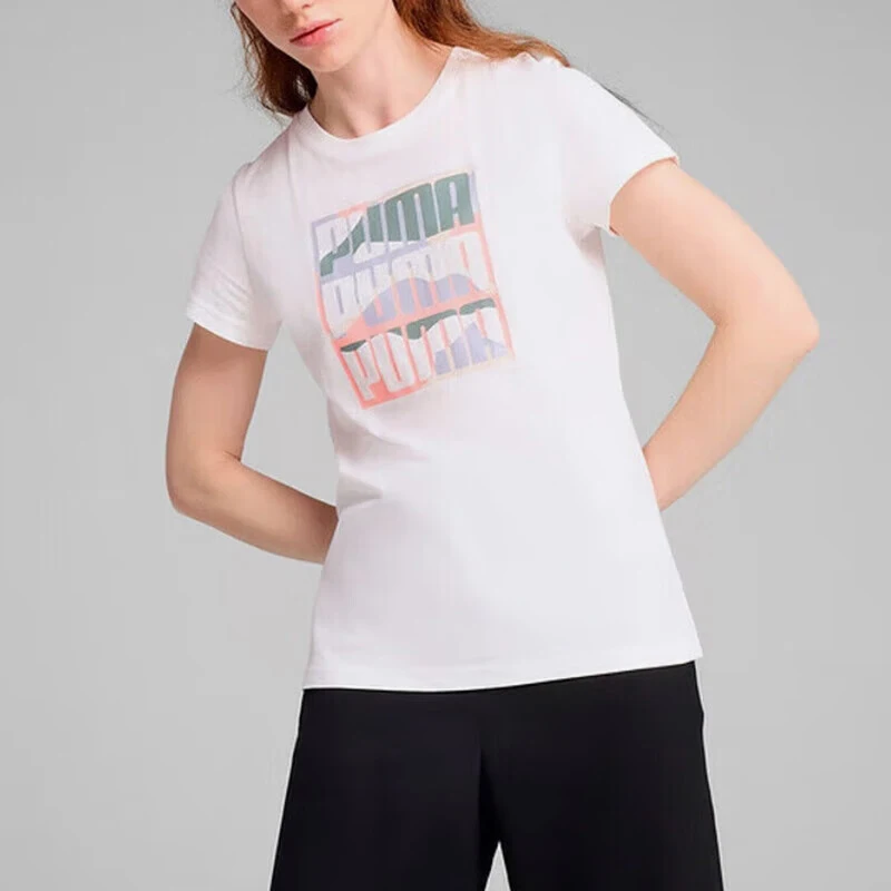 Puma Genuine 2025 летняя женская минималистичная повседневная спортивная футболка с принтом 687716-02
Puma Genuine 2025 летняя женская минималистичная повседневная спортивная футболка с принтом 687716-02