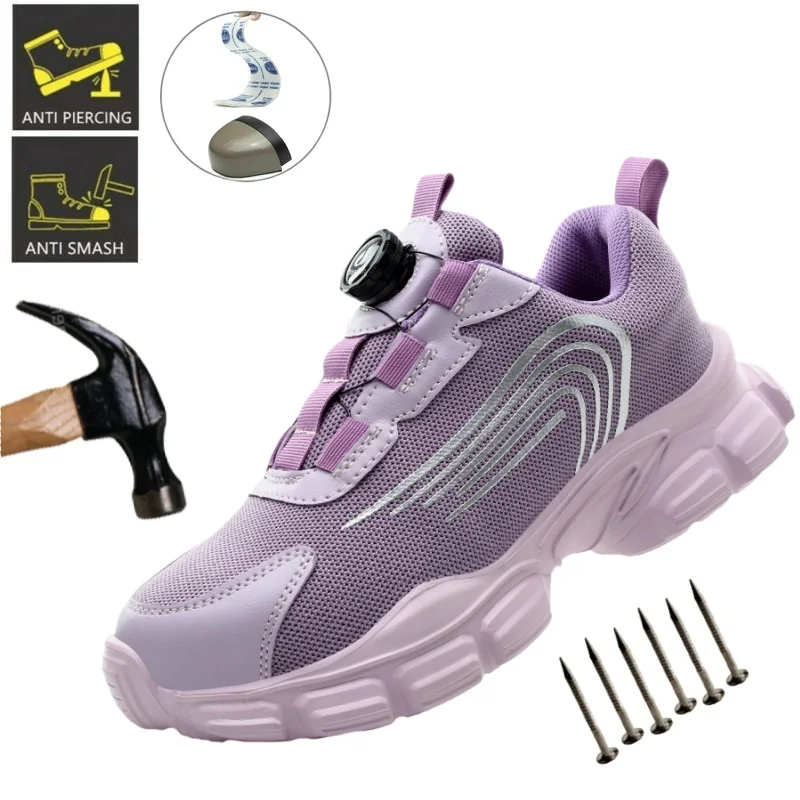 Work Sneakers Steel Toe Shoes Women Safety Shoes Puncture-Proof Work Shoes Boots Indestructible Footwear Security Lightweight
Work Sneakers Steel Toe Shoes Women Safety Shoes Puncture-Proof Work Shoes Boots Indestructible Footwear Security Lightweight