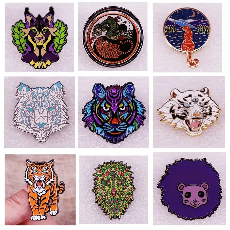 King of The Forest Tiger Enamel Pins Brooch Interesting Animal Lapel Badge Denim Jacket Backpack Pin Decoration Children Gifts
King of The Forest Tiger Enamel Pins Brooch Interesting Animal Lapel Badge Denim Jacket Backpack Pin Decoration Children Gifts