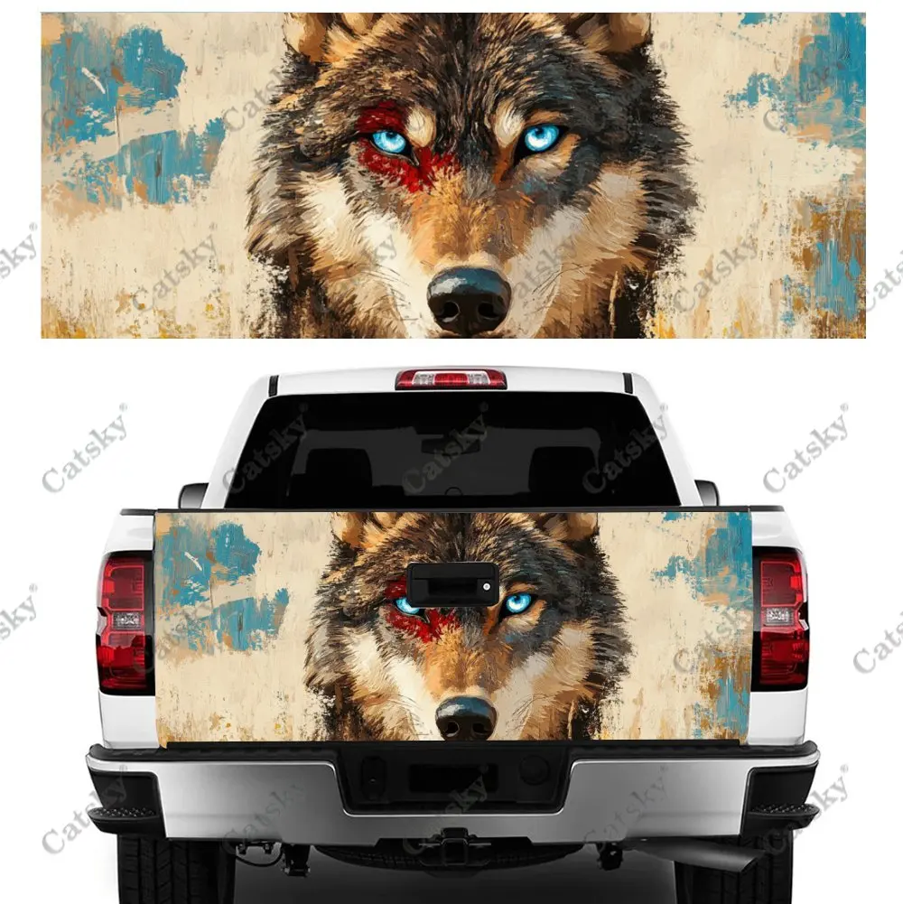 Angry Blue Eyed Wolf Car Tail Trunk Protect Vinly Wrap Cover Decal Auto Accessories Hood Decoration Sticker for Off-road Pickup
Angry Blue Eyed Wolf Car Tail Trunk Protect Vinly Wrap Cover Decal Auto Accessories Hood Decoration Sticker for Off-road Pickup