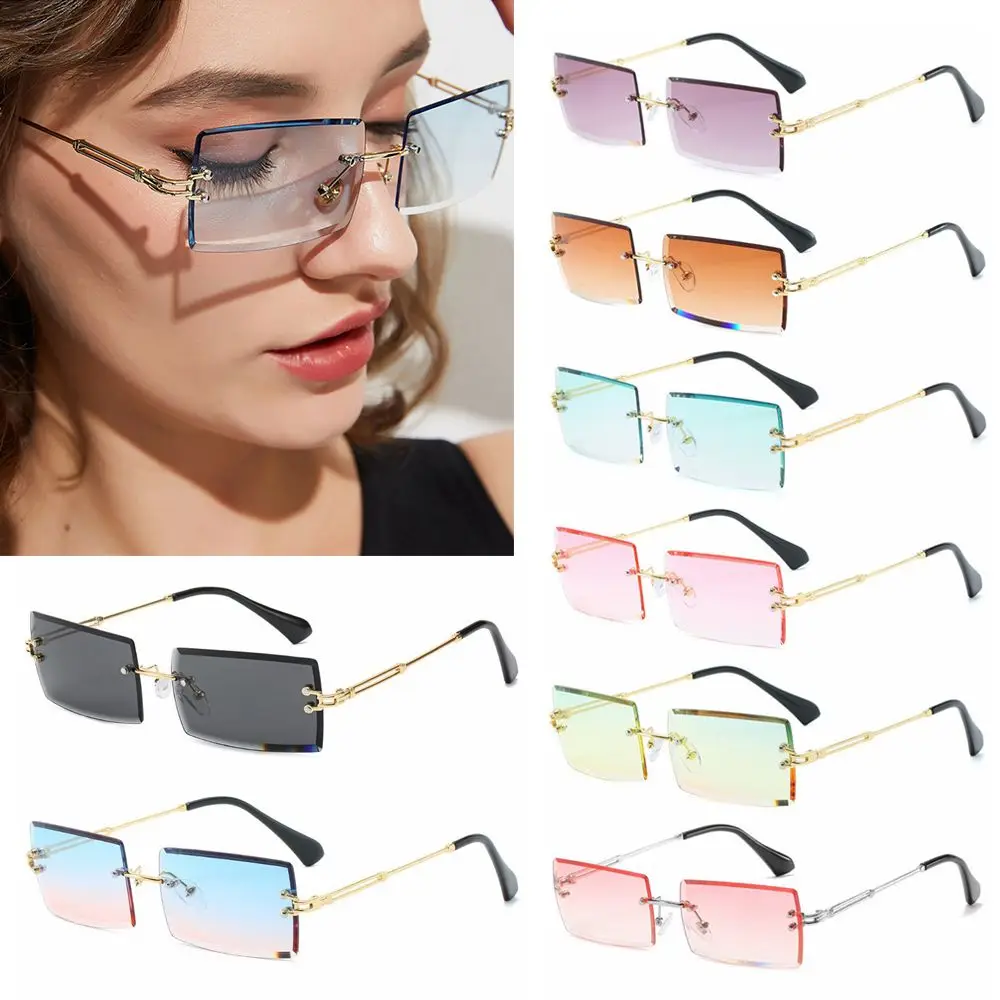 Fashion Popular Rimless Small Rectangle Sunglasses Women Men 2020 Shades Alloy Metal Glasses UV400 Eyewear
Fashion Popular Rimless Small Rectangle Sunglasses Women Men 2020 Shades Alloy Metal Glasses UV400 Eyewear