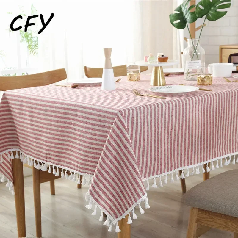 American style Cotton Linen Simple Striped Tablecloth Plain Tassel Tablecloth Table Cloth Cotton Linen Tablecloth Cover Towel
American style Cotton Linen Simple Striped Tablecloth Plain Tassel Tablecloth Table Cloth Cotton Linen Tablecloth Cover Towel
