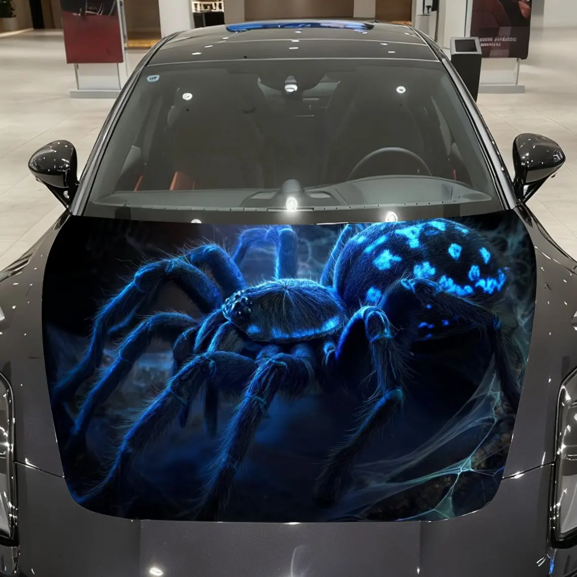 Gloomy Blue Venom Spider Squats in Dark Domain Car Vinyl Wrap, PVC Material Waterproof Car Hood Sticker, Self-Adhesive Scratch-R
Gloomy Blue Venom Spider Squats in Dark Domain Car Vinyl Wrap, PVC Material Waterproof Car Hood Sticker, Self-Adhesive Scratch-R