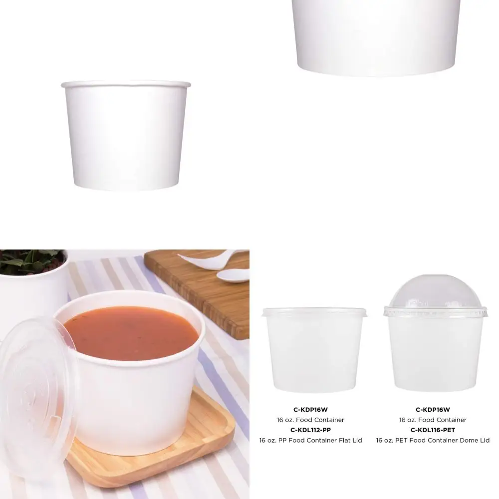 Paper Soup Bowls 16oz - 1000 Count, Perfect for Serving Hot or Cold Soup, Noodles, Pasta, and Snacks, White
Paper Soup Bowls 16oz - 1000 Count, Perfect for Serving Hot or Cold Soup, Noodles, Pasta, and Snacks, White