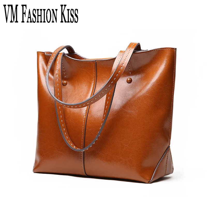 VM FASHION KISS Europe And United States Real Leather Women Handbags Female Totes High Quality Ladies Tote Hand Bags Leisure
VM FASHION KISS Europe And United States Real Leather Women Handbags Female Totes High Quality Ladies Tote Hand Bags Leisure