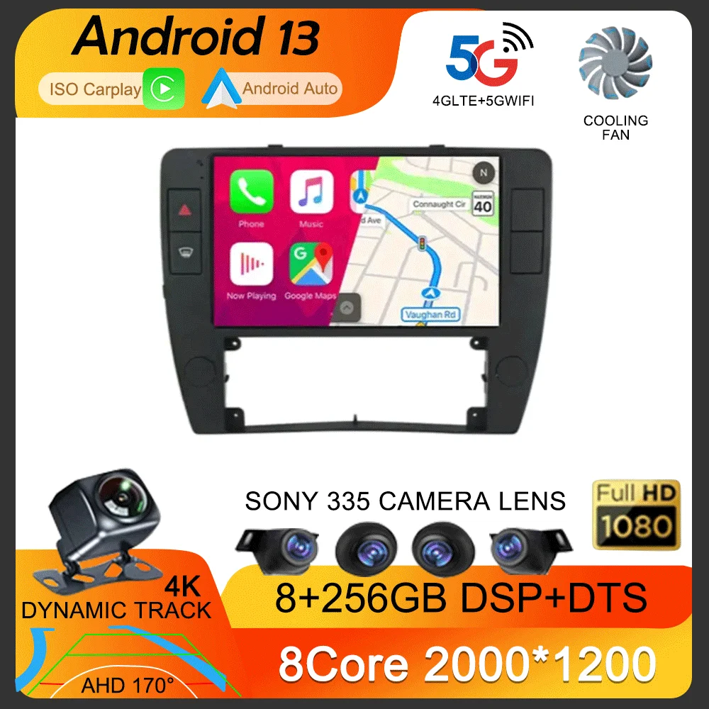 Android 13 For Volkswagen VW Passat B5 2000 - 2005 Multimedia Head Unit Car Player Auto Radio Navigation Screen GPS No 2Din DVD
Android 13 For Volkswagen VW Passat B5 2000 - 2005 Multimedia Head Unit Car Player Auto Radio Navigation Screen GPS No 2Din DVD