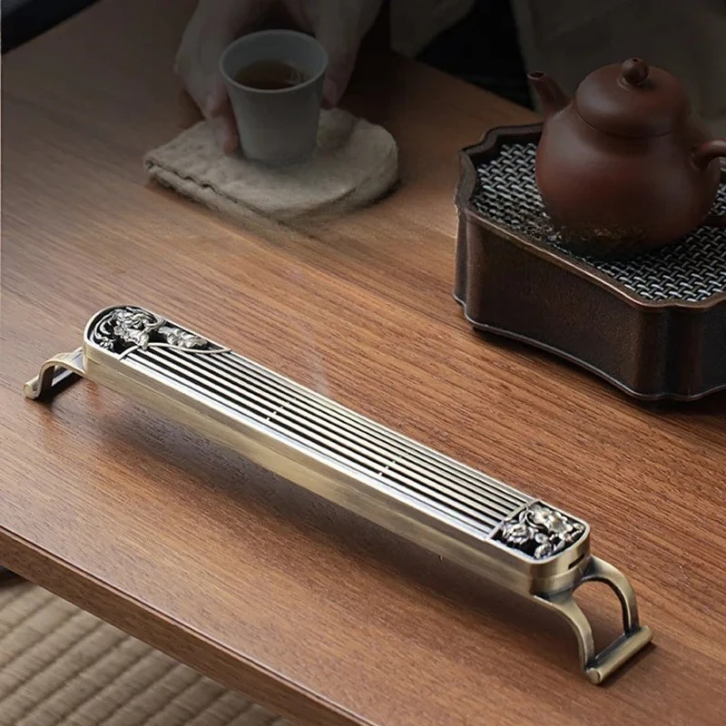 Guqin Line Incense Burner Bronze Aromatherapy Burner Tea Ceremony Incense Burner Insertion Box Household Indoor
Guqin Line Incense Burner Bronze Aromatherapy Burner Tea Ceremony Incense Burner Insertion Box Household Indoor