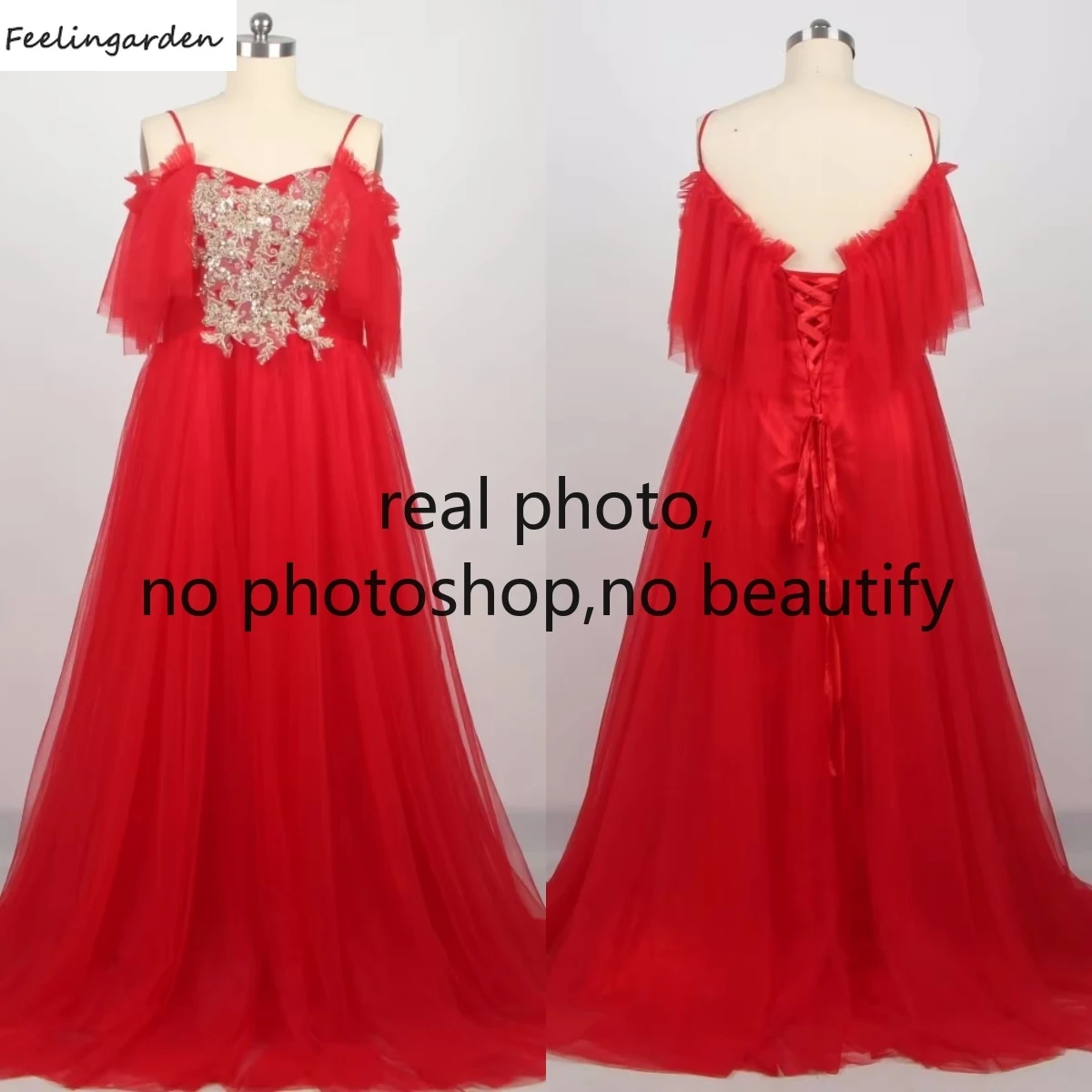 Feelingarden индивидуальное вечернее платье с настоящими фотографиями, красное тюлевое платье с аппликацией длиной до пола, трапециевидной формы, большие размеры, женское вечернее платье R019
Feelingarden индивидуальное вечернее платье с настоящими фотографиями, красное тюлевое платье с аппликацией длиной до пола, трапециевидной формы, большие размеры, женское вечернее платье R019
