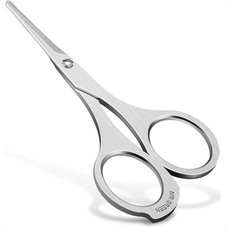 MR.GREEN Mustache Scissors Nose Hair Scissors Beard Trimmer Stainl Steel Ear Facial Hair Removal Tools With Rounded Tips Makeup
MR.GREEN Mustache Scissors Nose Hair Scissors Beard Trimmer Stainl Steel Ear Facial Hair Removal Tools With Rounded Tips Makeup