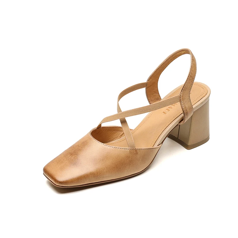 Elegant Women Closed Toe Sandals 6.5cm Block Heel Genuine Leather Crisscross Strap Black Brown Nude
Elegant Women Closed Toe Sandals 6.5cm Block Heel Genuine Leather Crisscross Strap Black Brown Nude