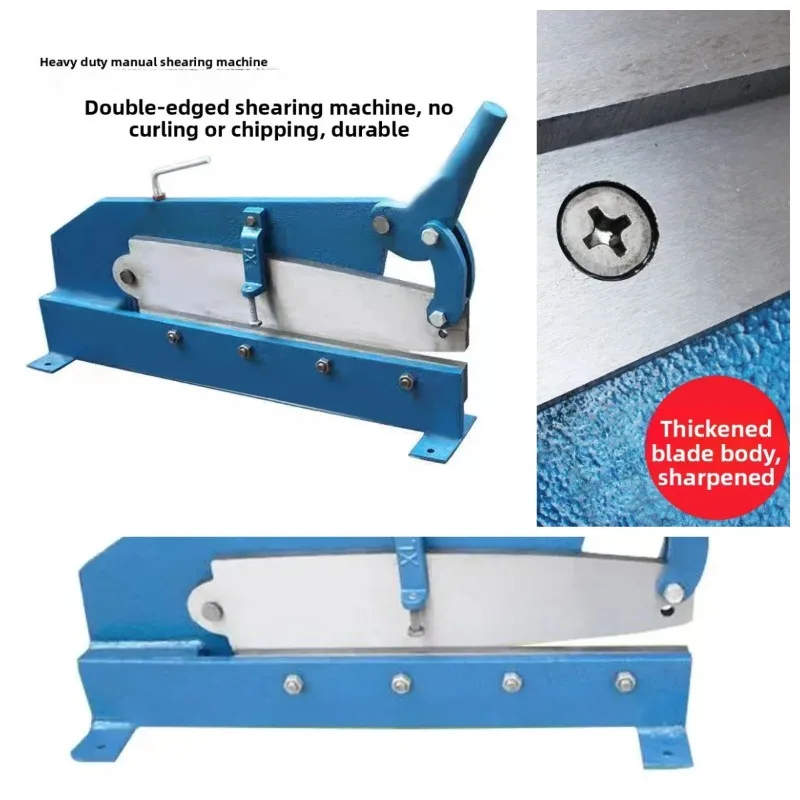 Manual Sheet Metal Shear - Steel Plate Cutter for Iron/Copper/Aluminum & License Plate Cutting
Manual Sheet Metal Shear - Steel Plate Cutter for Iron/Copper/Aluminum & License Plate Cutting