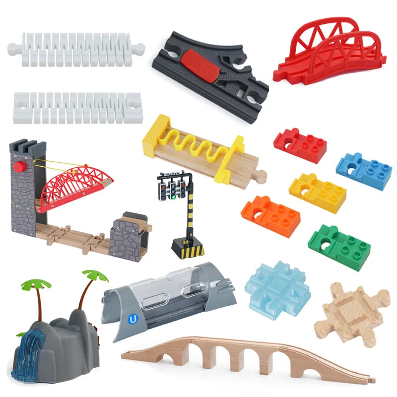 New Wooden Track Accessories Crane Tower Connetor Bridge Pier Traffic Light Compatible With Biro Wooden Track Toys
New Wooden Track Accessories Crane Tower Connetor Bridge Pier Traffic Light Compatible With Biro Wooden Track Toys