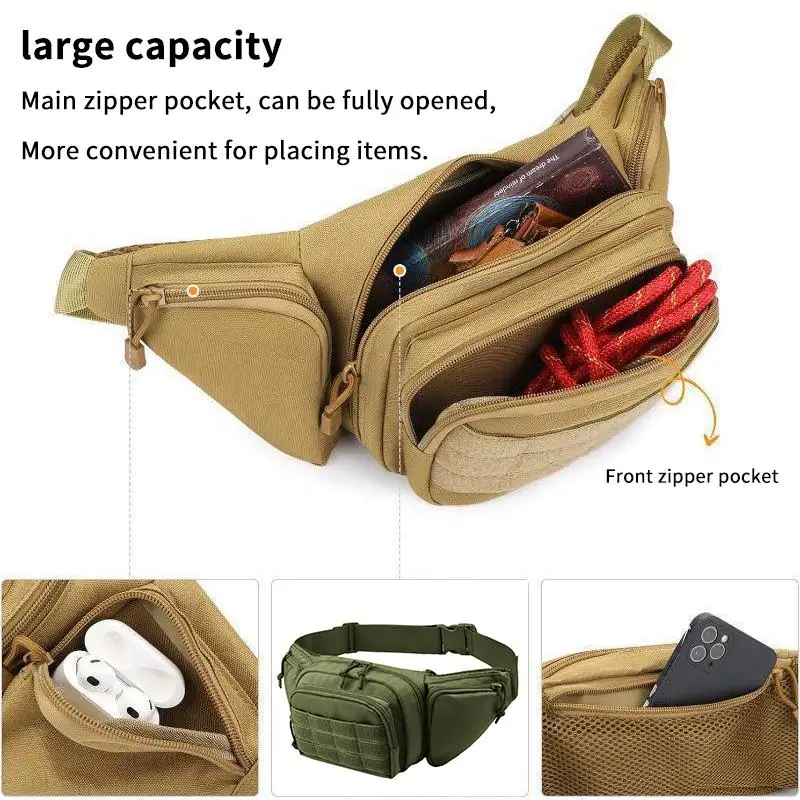 Men Waist Fanny Pack Belt Bag Outdoor Motorcycle Rider Sports Climb Camping Male Chest Bag
Men Waist Fanny Pack Belt Bag Outdoor Motorcycle Rider Sports Climb Camping Male Chest Bag