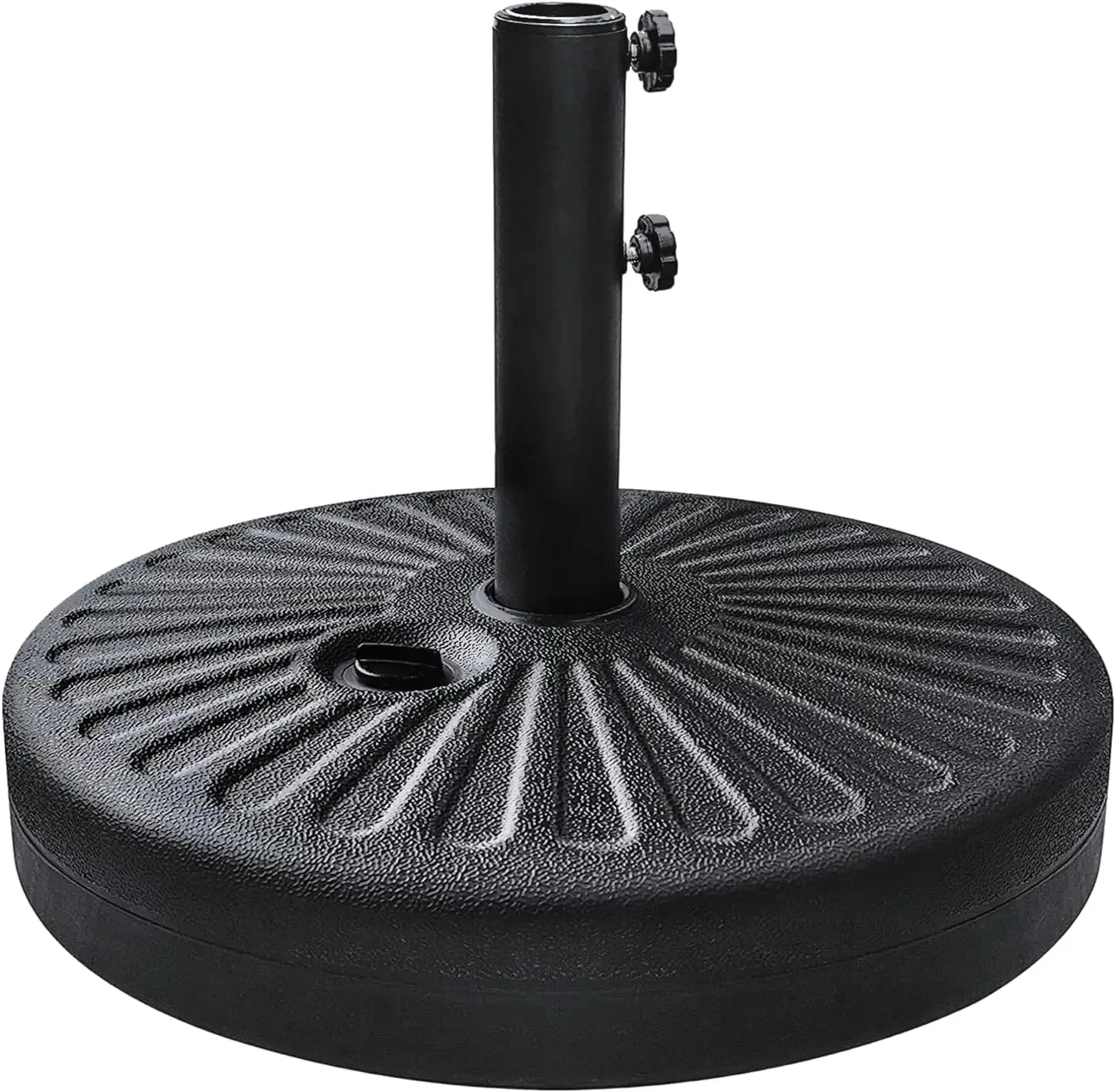 Umbrella Base Water Filled Stand Heavy Duty Patio Market Holder with Hand-Turn Knobs for 1.5" and 1.9" Poles Black
Umbrella Base Water Filled Stand Heavy Duty Patio Market Holder with Hand-Turn Knobs for 1.5" and 1.9" Poles Black