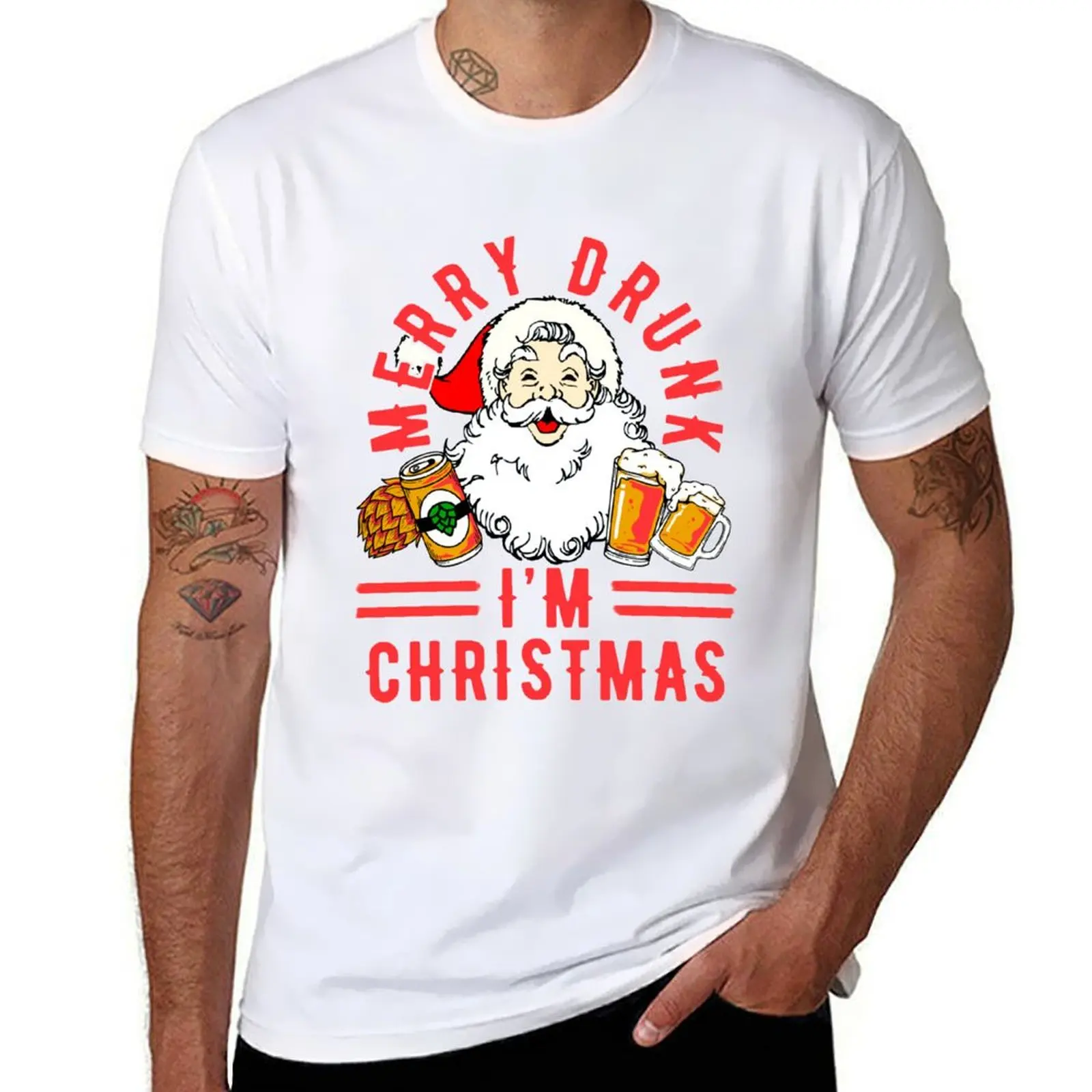 Merry Drunk I'm Christmas Funny Drinking T-Shirt men t shirt cotton 100% mens graphic t shirts T-Shirt
Merry Drunk I'm Christmas Funny Drinking T-Shirt men t shirt cotton 100% mens graphic t shirts T-Shirt