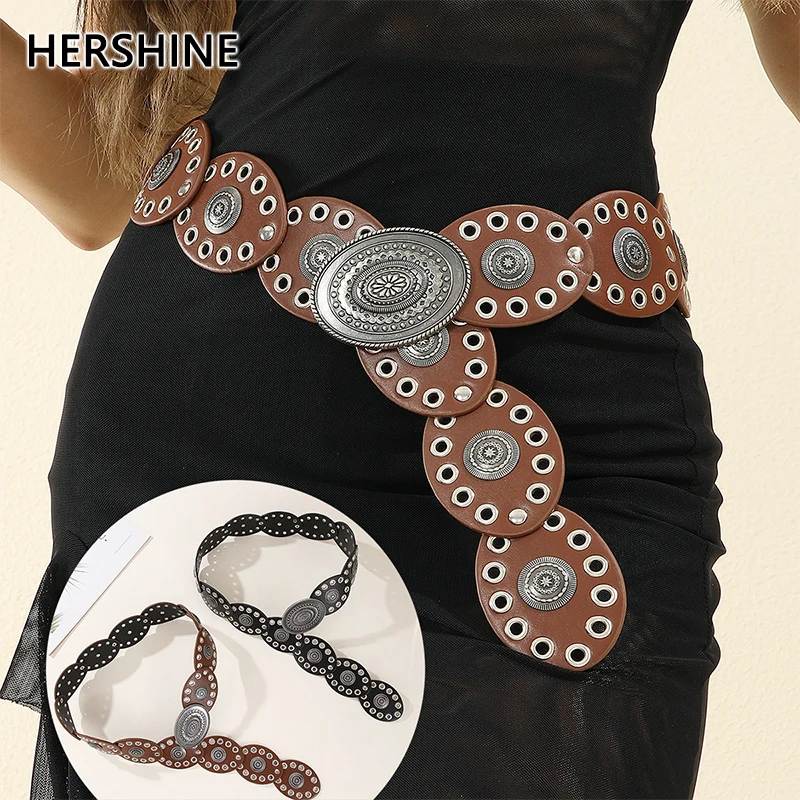 HERSHINE цельный женский винтажный кожаный ремень в стиле пэчворк, прочная кожа, весна, лето, модный аксессуар в богемном стиле
HERSHINE цельный женский винтажный кожаный ремень в стиле пэчворк, прочная кожа, весна, лето, модный аксессуар в богемном стиле