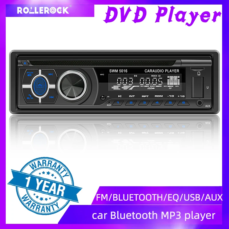 Автомагнитола 1 DIN с CD/DVD-плеером, Bluetooth 5.1, FM/AM RDS-радиоприемником, USB, MP3 и пультом ДУ
Автомагнитола 1 DIN с CD/DVD-плеером, Bluetooth 5.1, FM/AM RDS-радиоприемником, USB, MP3 и пультом ДУ