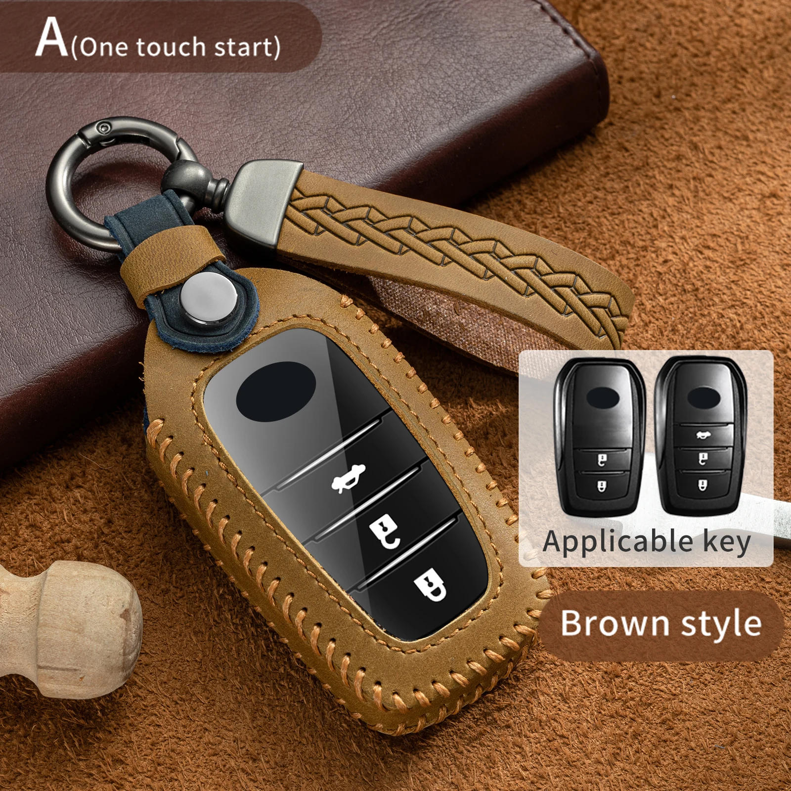 Leather Car Remote Key Case Cover for Toyota RAV4 Crown Hilux Fortuner Camry Land Cruiser Prado Protect Shell Fob Accessories
Leather Car Remote Key Case Cover for Toyota RAV4 Crown Hilux Fortuner Camry Land Cruiser Prado Protect Shell Fob Accessories
