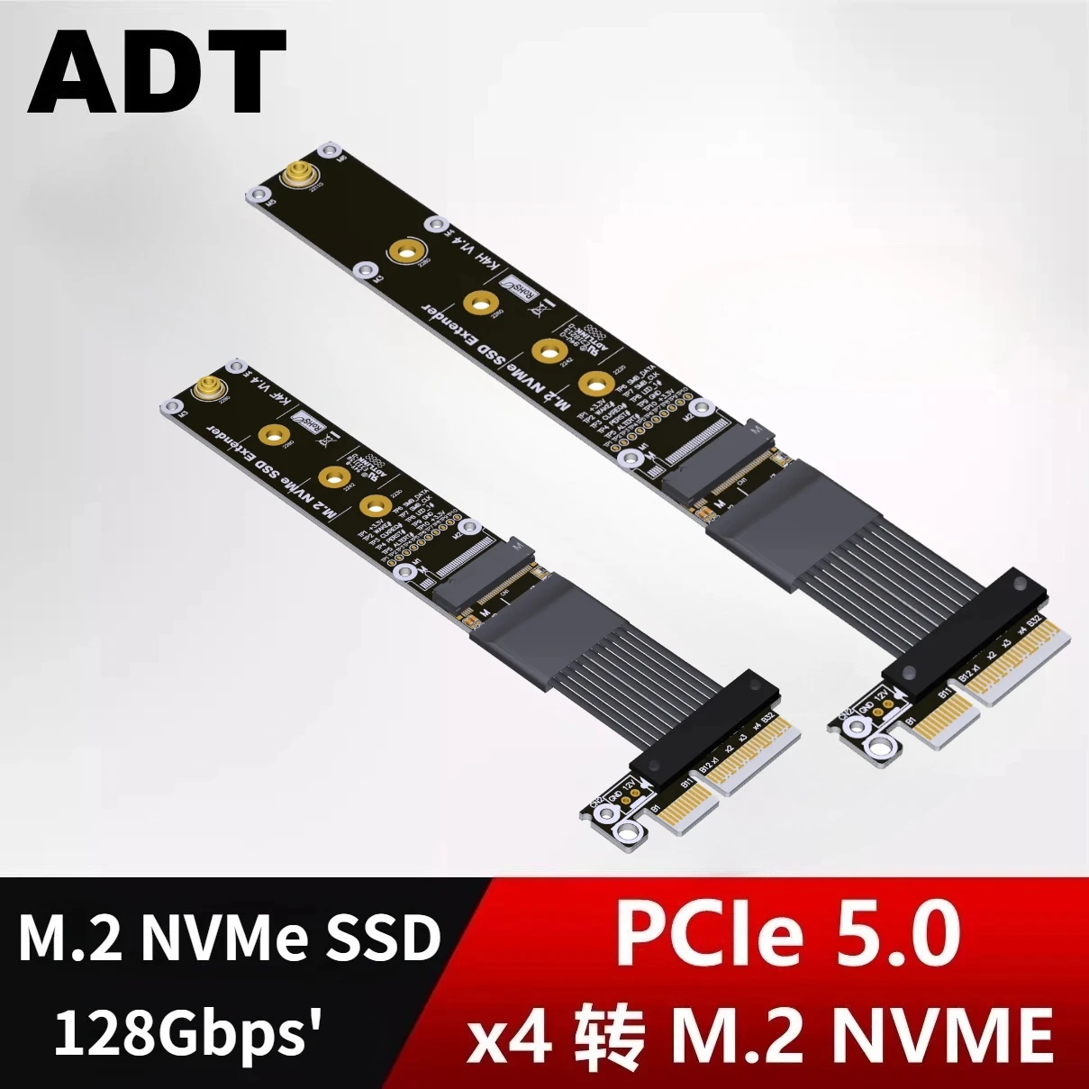M.2 M Key SSD to PCI-E 5.0 4X Extension Cable High Speed PCI Express Gen5.0 PCIe X4 Extender for M2 NVMe Ssd Card 2280 22110 M.2
M.2 M Key SSD to PCI-E 5.0 4X Extension Cable High Speed PCI Express Gen5.0 PCIe X4 Extender for M2 NVMe Ssd Card 2280 22110 M.2