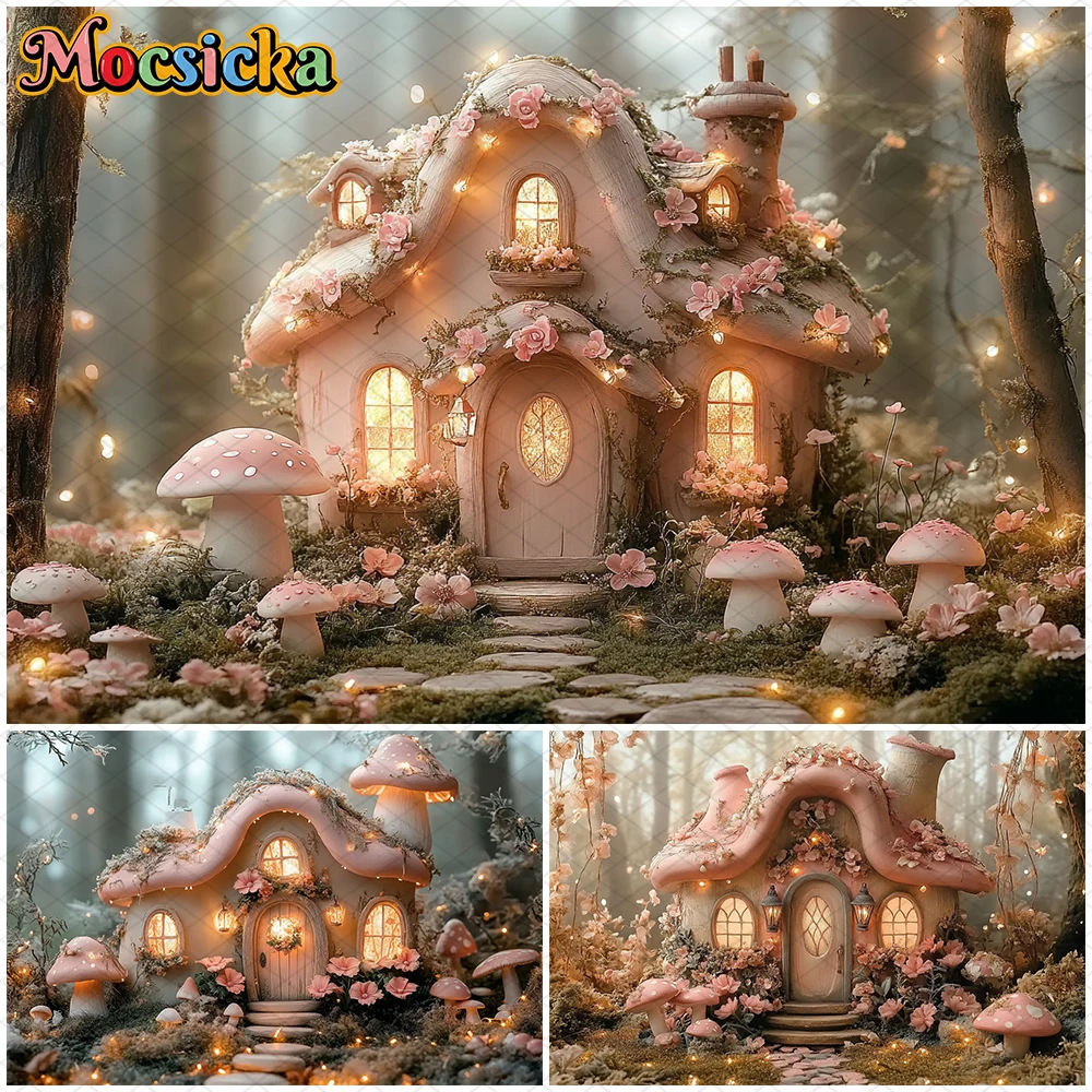 Mocsicka Mushroom House Photo Backdrop Spring Pink Flower Party Decorations Easter Photography Background Studio Birthday Banner
Mocsicka Mushroom House Photo Backdrop Spring Pink Flower Party Decorations Easter Photography Background Studio Birthday Banner