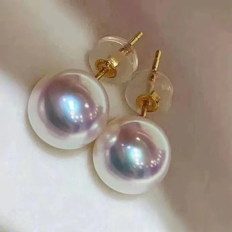Natural Pearl Earrings Akoya White 8-9mm Round Quality Earrings
Natural Pearl Earrings Akoya White 8-9mm Round Quality Earrings
