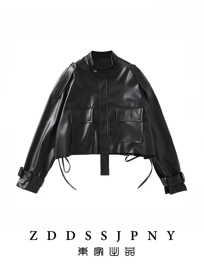 Street Sle Loose PU Leather Jaet High Waist ort BF Wind Hong Kong Sle Motorcycle Leather Coat Trendy Bloggers' Choice
Street Sle Loose PU Leather Jaet High Waist ort BF Wind Hong Kong Sle Motorcycle Leather Coat Trendy Bloggers' Choice