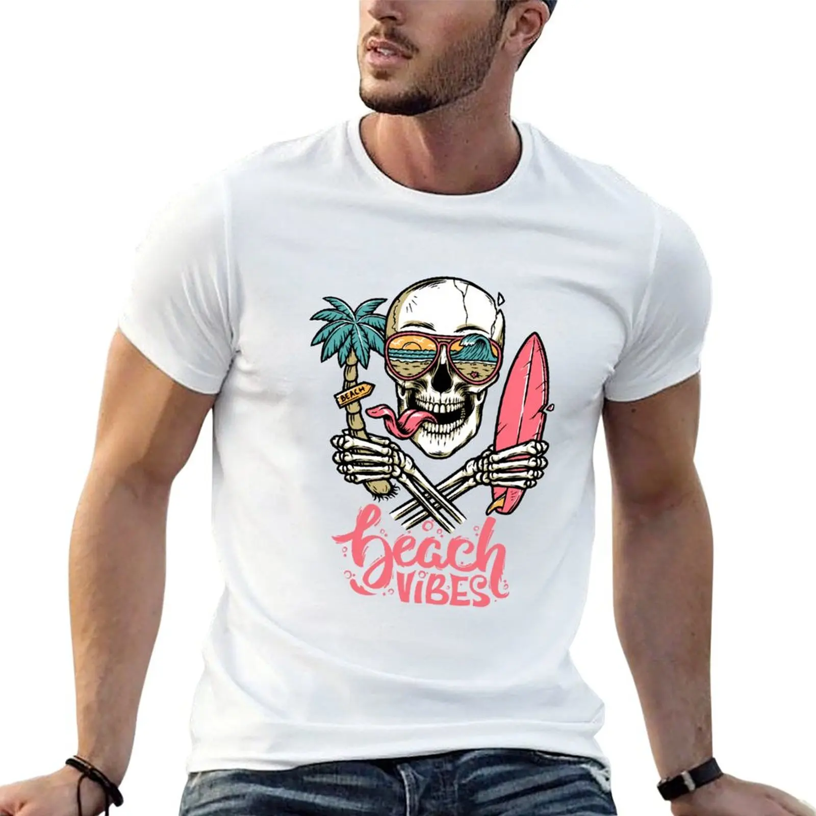 luxury t shirts Skull man shirt t Design Beach Vibes man T-Shirt cotton
luxury t shirts Skull man shirt t Design Beach Vibes man T-Shirt cotton