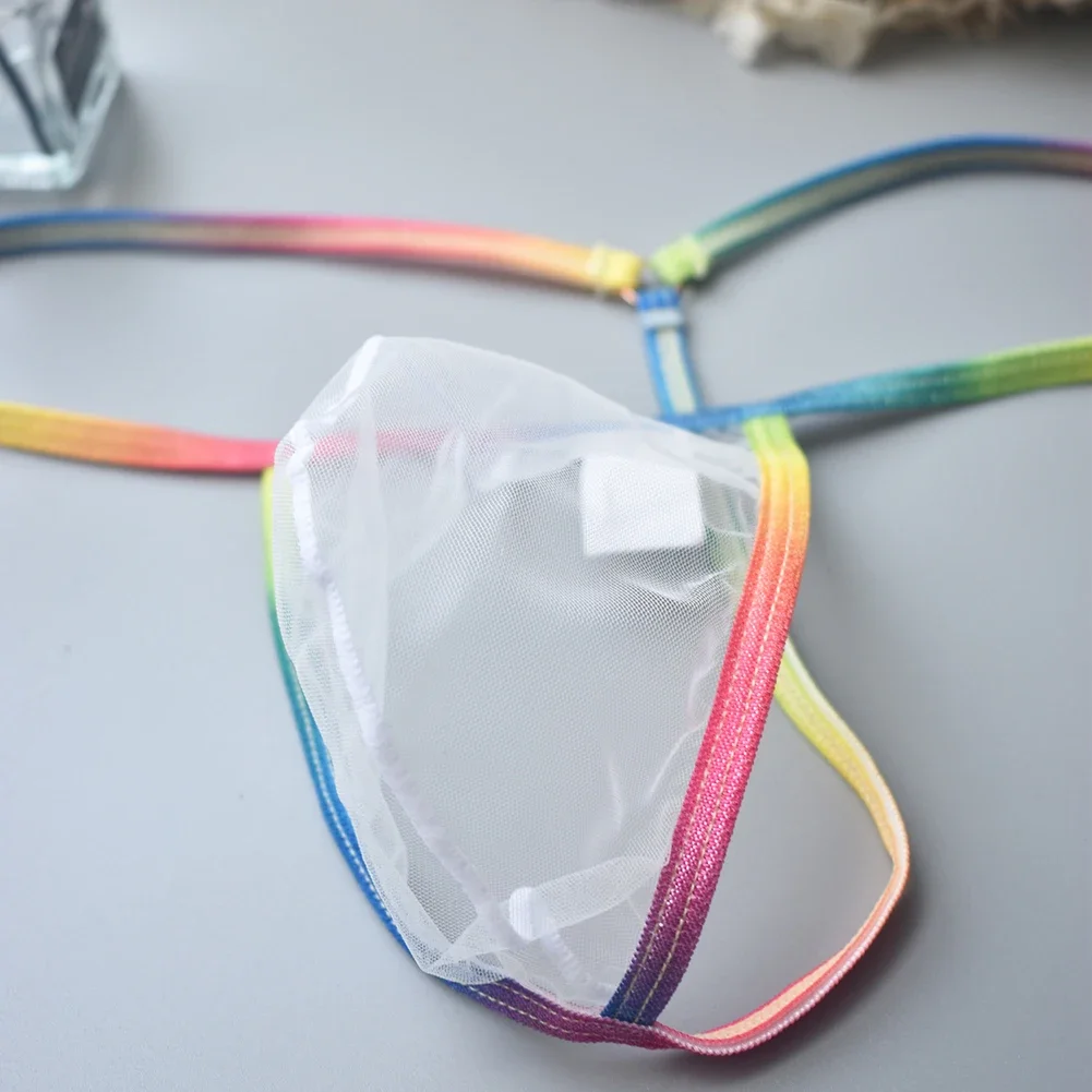 Sexy Mens Low Waist Thong Briefs Sheer Mesh Transparent G String Underpants Convex Pouch Panties Colorful Straps Lingerie
Sexy Mens Low Waist Thong Briefs Sheer Mesh Transparent G String Underpants Convex Pouch Panties Colorful Straps Lingerie