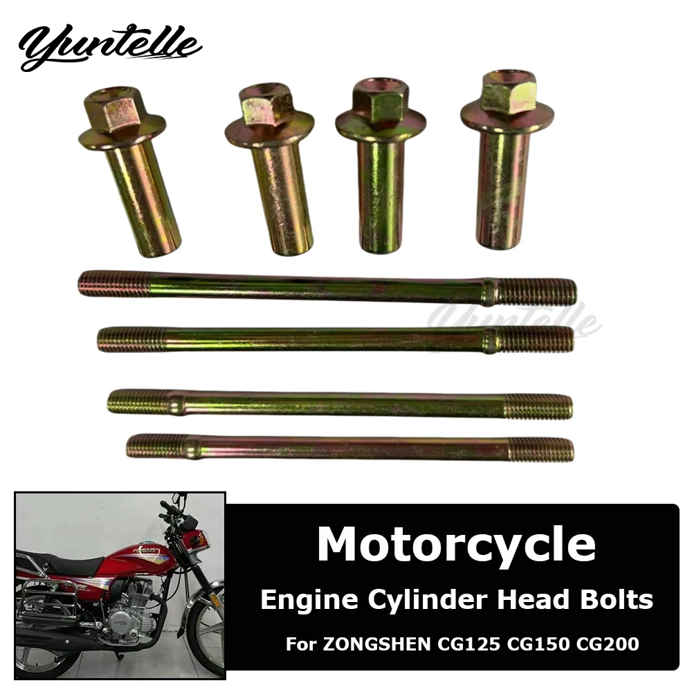 Engine Parts Cylinder Head Bolts For ZONGSHEN CG125 CG150 CG200 CG 125 150 200 Motorcycle Accessories Bike Brass Stud Nut Kit
Engine Parts Cylinder Head Bolts For ZONGSHEN CG125 CG150 CG200 CG 125 150 200 Motorcycle Accessories Bike Brass Stud Nut Kit