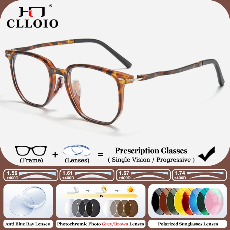 CLLOIO New Design Trendy Square Reading Glasses Can Be Customized High Myopia Eyewear Women Photochromic Prescription Eyeglasses
CLLOIO New Design Trendy Square Reading Glasses Can Be Customized High Myopia Eyewear Women Photochromic Prescription Eyeglasses