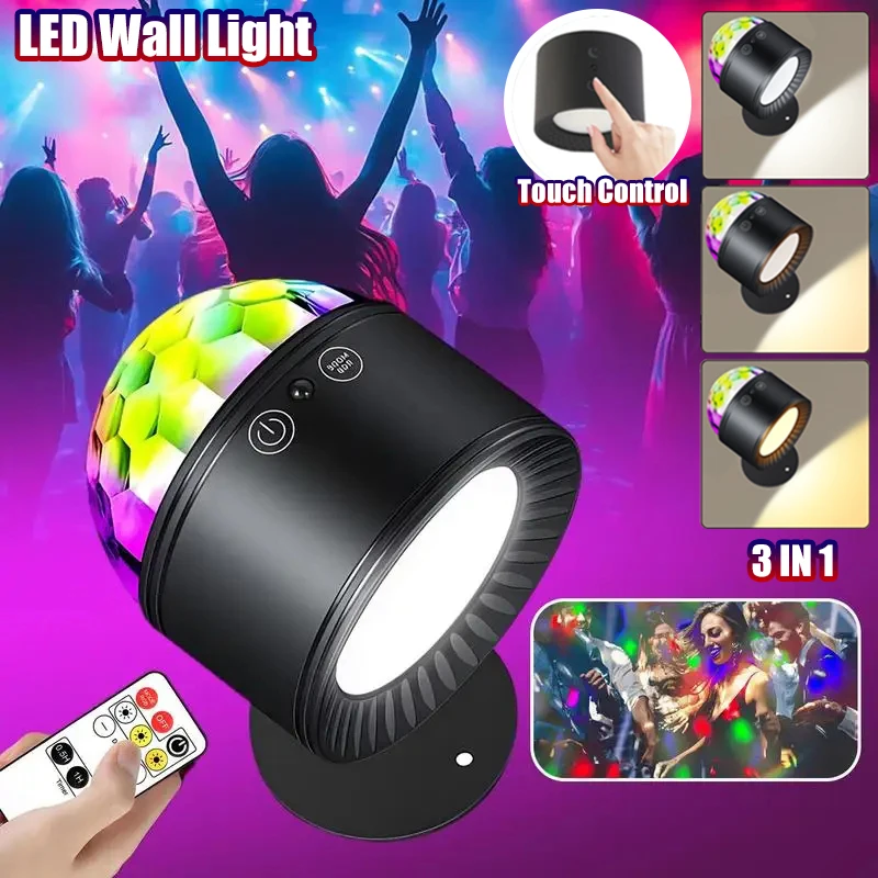 LED Wall Light RGB Disco Stage Lights Up Down LED 3in1 Night Lamp Rechargeable Wireless Remote for Bedroom Home Decorations
LED Wall Light RGB Disco Stage Lights Up Down LED 3in1 Night Lamp Rechargeable Wireless Remote for Bedroom Home Decorations