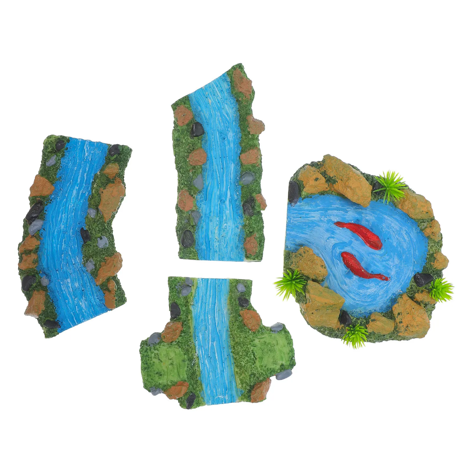 4Pcs Moss Micro Landscape Resin Garden Stream Set Miniature Fairy Desktop Terrarium Scenery Decoration Miniature
4Pcs Moss Micro Landscape Resin Garden Stream Set Miniature Fairy Desktop Terrarium Scenery Decoration Miniature