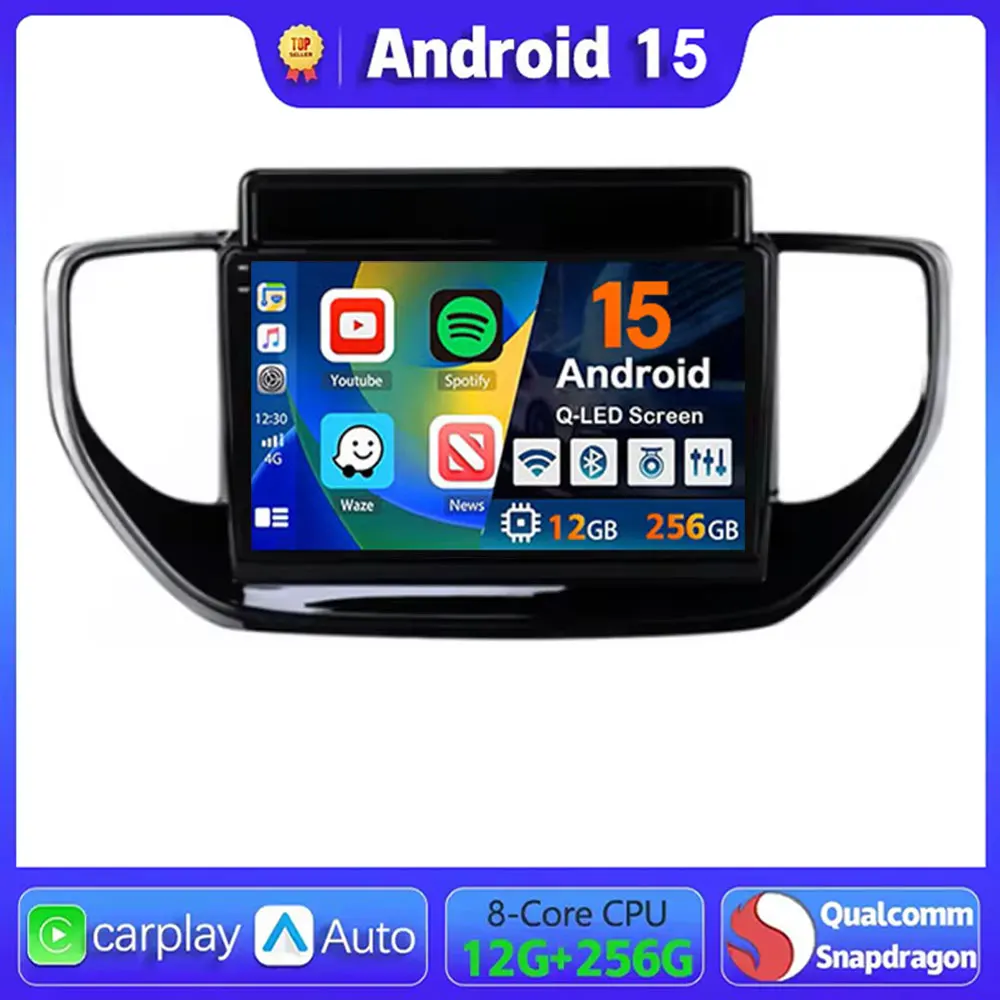 Android 15Carplay Car Radio For Hyundai Solaris 2 II 2020 2021 Navigation Multimedia Player Stereo WiFi+4G BT DVD DSP 360Canera
Android 15Carplay Car Radio For Hyundai Solaris 2 II 2020 2021 Navigation Multimedia Player Stereo WiFi+4G BT DVD DSP 360Canera