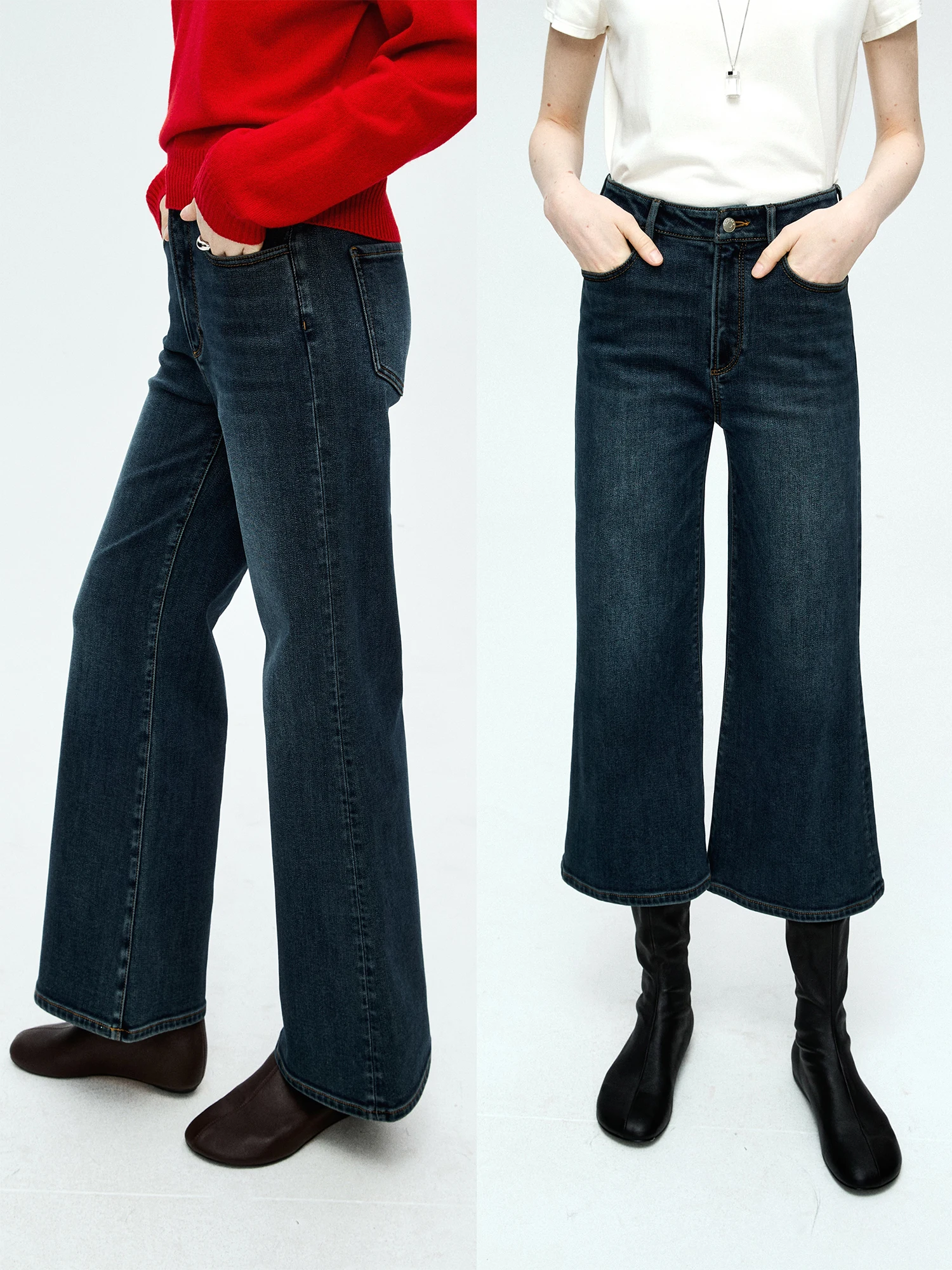 Женские джинсы-клеш в стиле ретро, зауженные, с микро-расклешением, из хлопкового денима, с пуговицами на талии, 85-я модель
Женские джинсы-клеш в стиле ретро, зауженные, с микро-расклешением, из хлопкового денима, с пуговицами на талии, 85-я модель