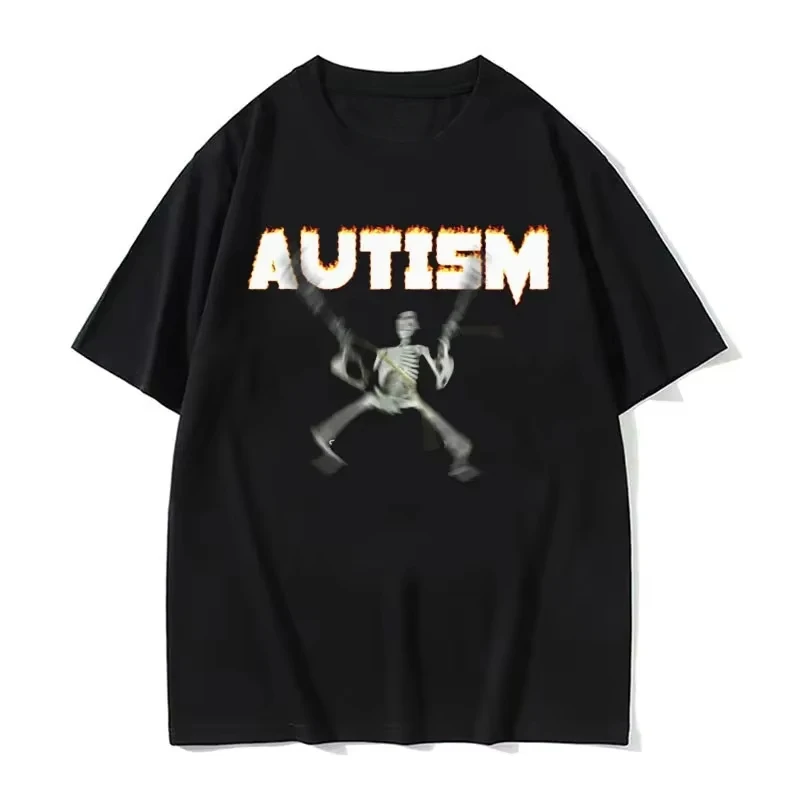 Autistic Funny Skeleton Meme Print T Shirt Men Women Fashion Gothic Retro Cotton T Shirt Oversized Short Sleeve T-shirt Clothes
Autistic Funny Skeleton Meme Print T Shirt Men Women Fashion Gothic Retro Cotton T Shirt Oversized Short Sleeve T-shirt Clothes