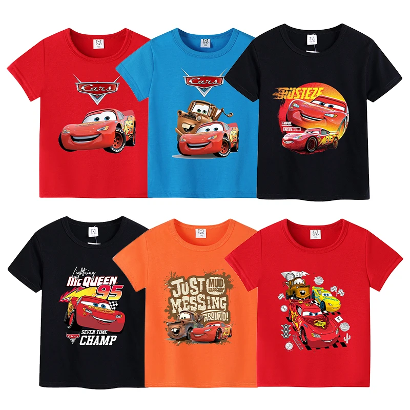 Cars Lightning McQueen Boys Girl T-shirt Disney Movie Cartoon Print Child's Tees Cotton Tee Shirt Short Sleeve Clothes Cute Gift
Cars Lightning McQueen Boys Girl T-shirt Disney Movie Cartoon Print Child's Tees Cotton Tee Shirt Short Sleeve Clothes Cute Gift