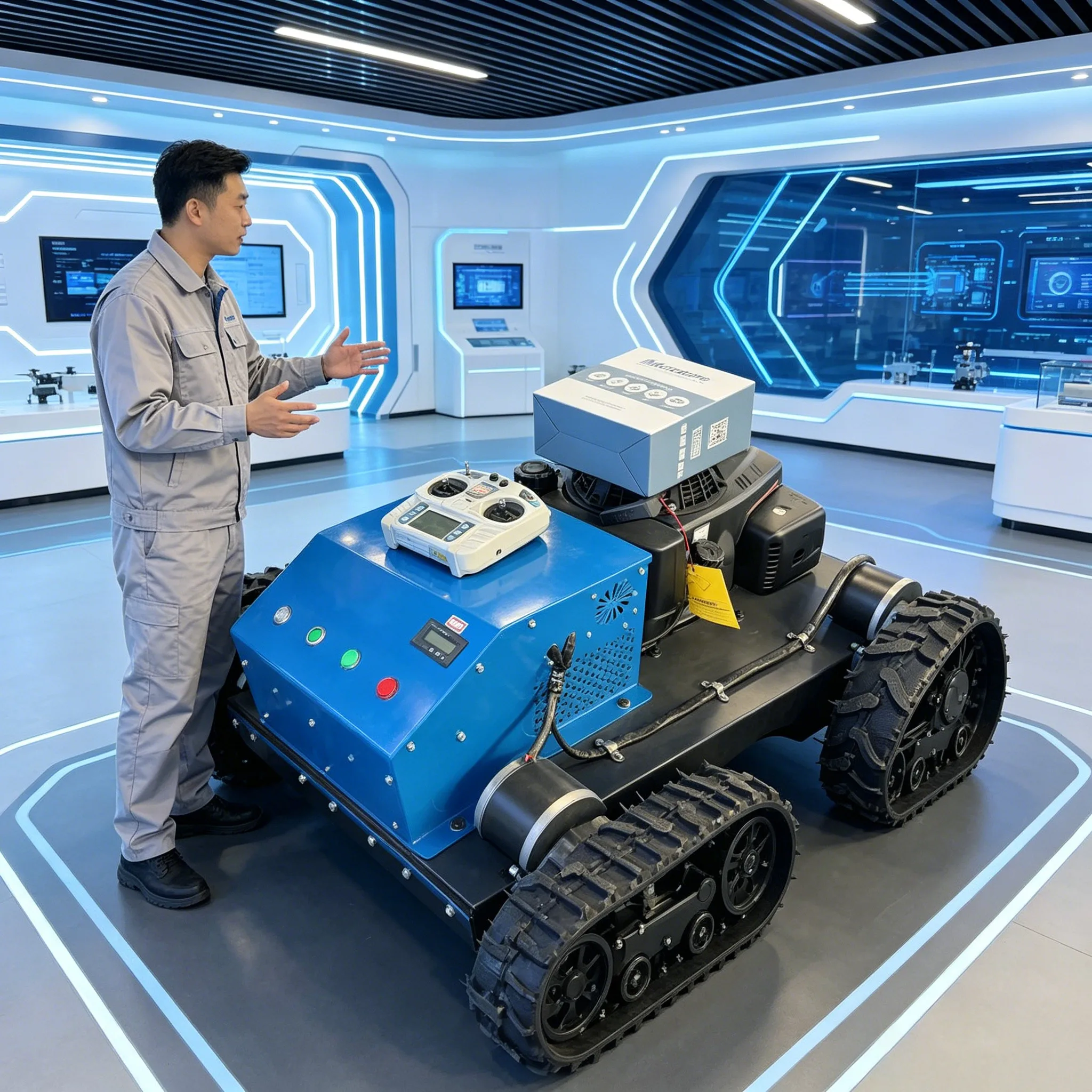 Customized mowing with uniformity,precise control of grass height,remote-controlled lawn mower
Customized mowing with uniformity,precise control of grass height,remote-controlled lawn mower