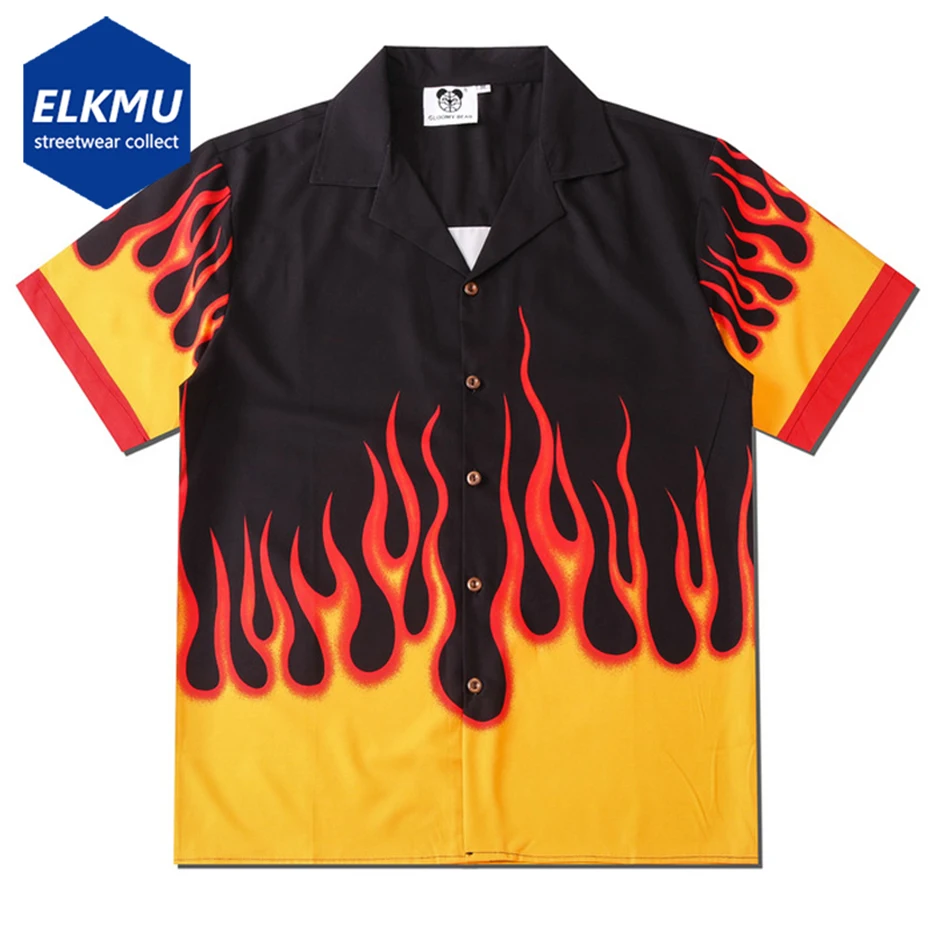 Fire Graphic Shirts Streetwear Harajuku Hip Hop Oversized Shirts Summer Casual Loose Shirts Short Sleeve Button Up Blouse
Fire Graphic Shirts Streetwear Harajuku Hip Hop Oversized Shirts Summer Casual Loose Shirts Short Sleeve Button Up Blouse