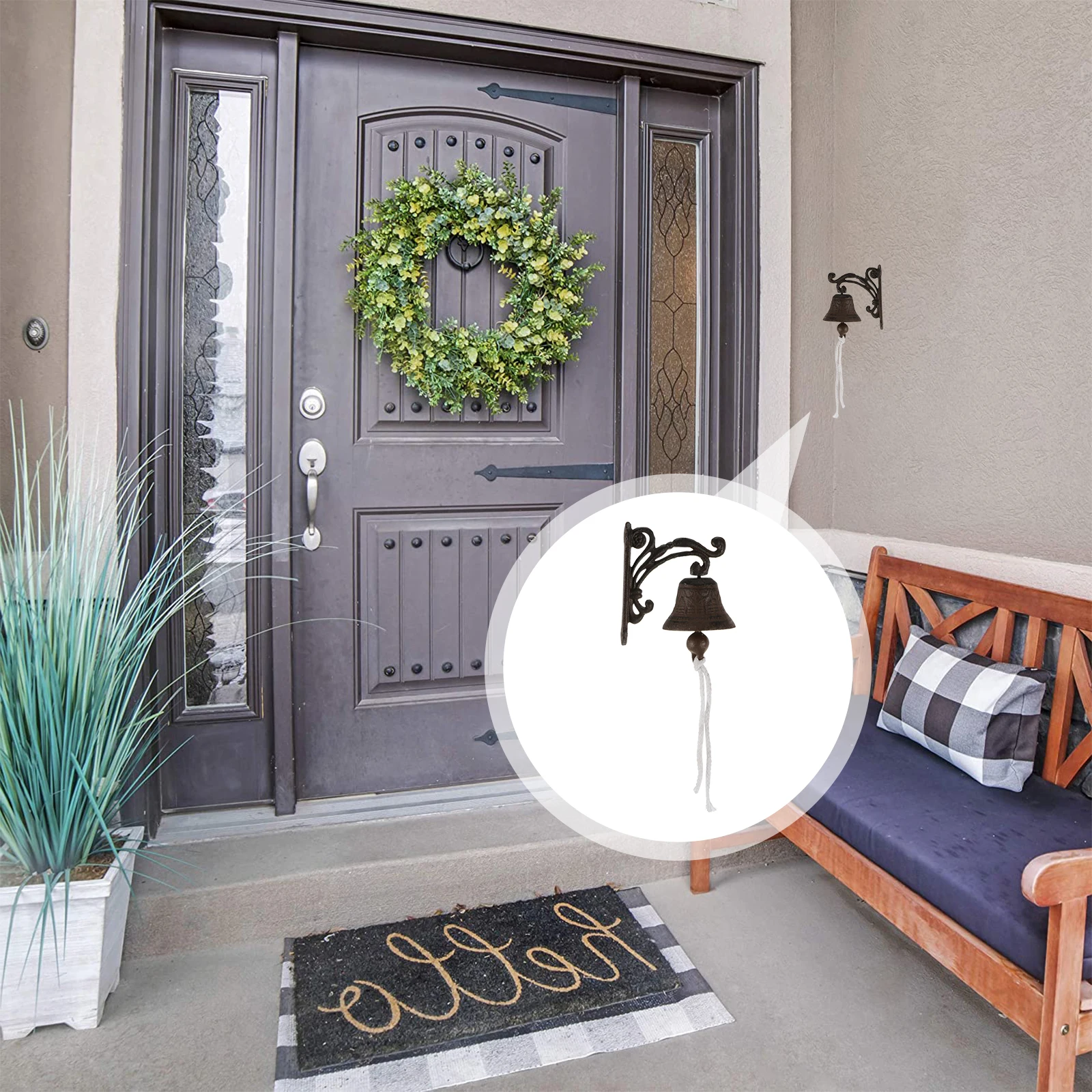 Iron Shaking Shaking Garden Decor Cast Wall Mount Home Garden Decor Retro Manually Doorbell Cast Iron Doorbell Style Bell
Iron Shaking Shaking Garden Decor Cast Wall Mount Home Garden Decor Retro Manually Doorbell Cast Iron Doorbell Style Bell