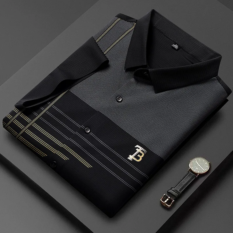 Retro Striped Men's Shirt 2024 Summer Short Sleeved Slim Fit Casual Business Dress Shirts Social Party Streetwear Men Clothing
Retro Striped Men's Shirt 2024 Summer Short Sleeved Slim Fit Casual Business Dress Shirts Social Party Streetwear Men Clothing