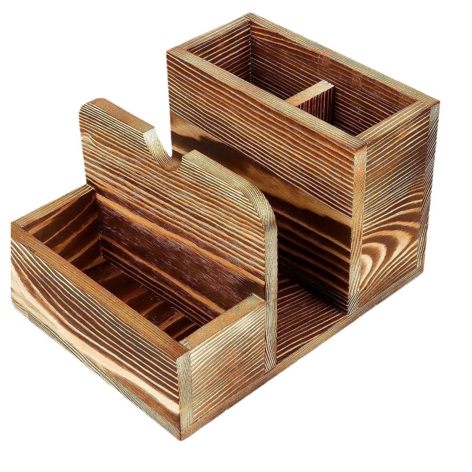 Multi Compartment Kitchen Utensils Holder Wooden Box for Tabletop Pantry Organization and Napkins
Multi Compartment Kitchen Utensils Holder Wooden Box for Tabletop Pantry Organization and Napkins