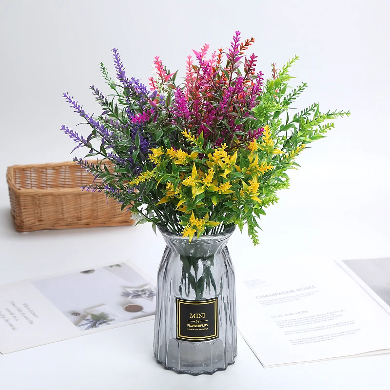 35cm Artificial Flower Plastic Lavender Fake Plant Wedding Home Garden Decoration Bridal Bouquet Household Products Decortion
35cm Artificial Flower Plastic Lavender Fake Plant Wedding Home Garden Decoration Bridal Bouquet Household Products Decortion
